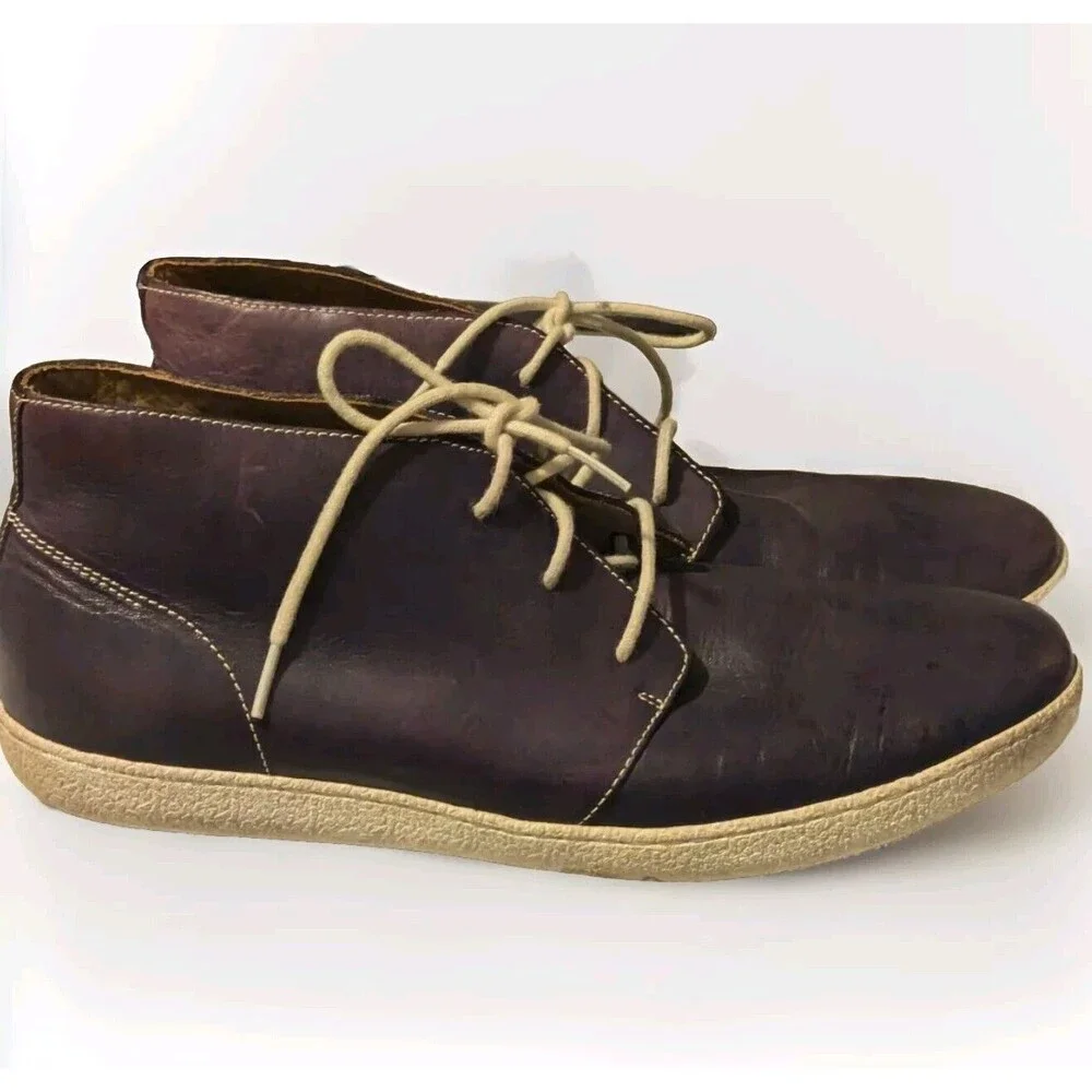 Cole Haan Purple Leather chukka boots Men's 11.5 M‎ Read Description